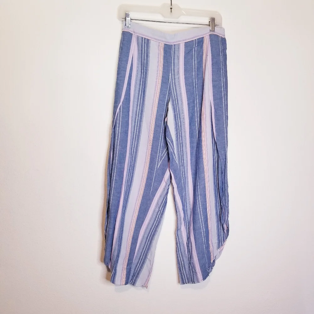 Drew linen blend stripes beachy pants_8